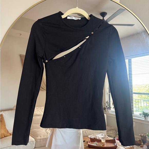 Samsoe Long Sleeve Cut-out Women's Top - Picture 2 of 7